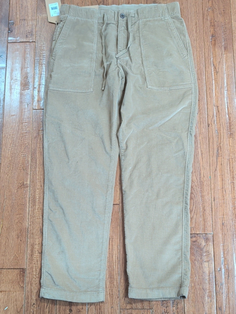 Faherty Stretch Terry Men's Corduroy Utility Pants in Barley
